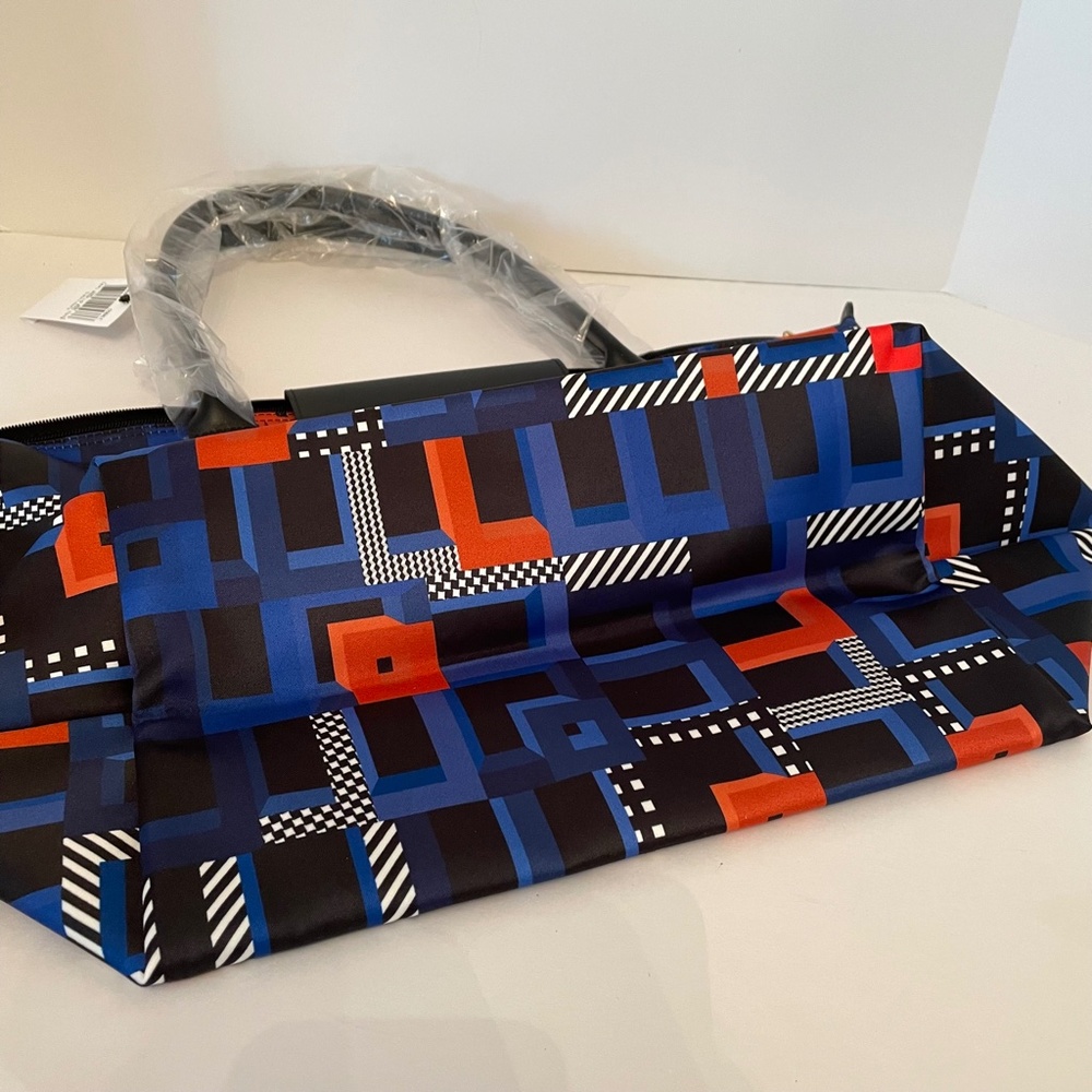 Longchamp Le Pliage Memphis ArtWalk Large Tote Cobalt Blue Made in France - Picture 5 of 16